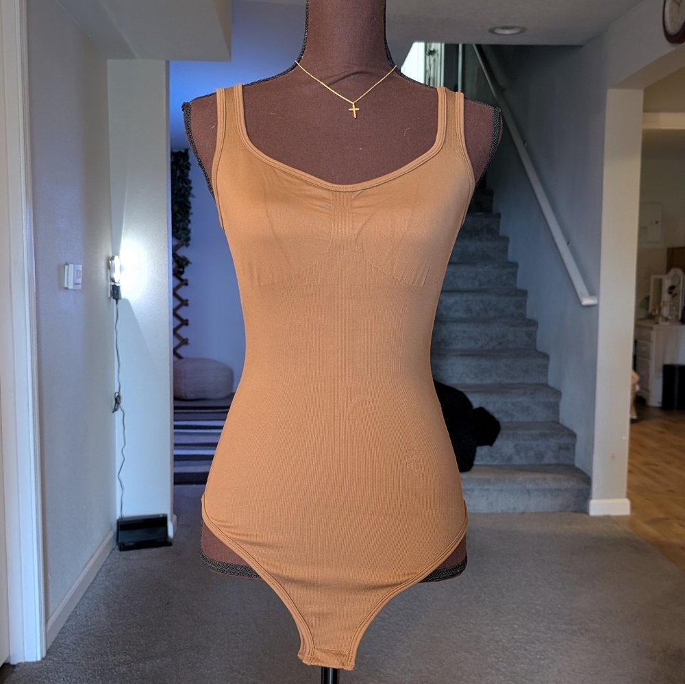 OQQ Brown Bodysuit - Picture 2 of 5